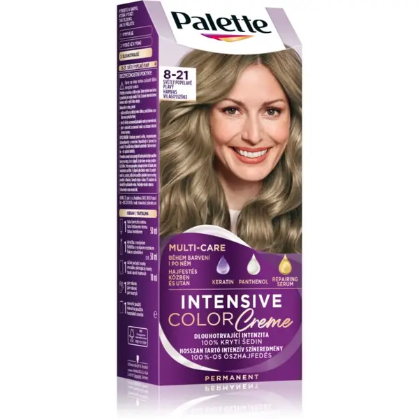 Schwarzkopf Schwarzkopf Palette Intensive Color Creme trajna boja za kosu nijansa 8-21 Ashy Light Blond 1 kom