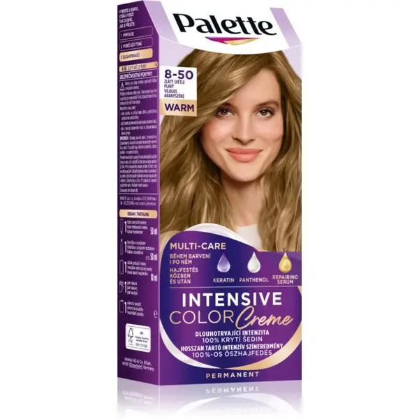 Schwarzkopf Schwarzkopf Palette Intensive Color Creme trajna boja za kosu nijansa 8-50 Light Golden Blonde 1 kom