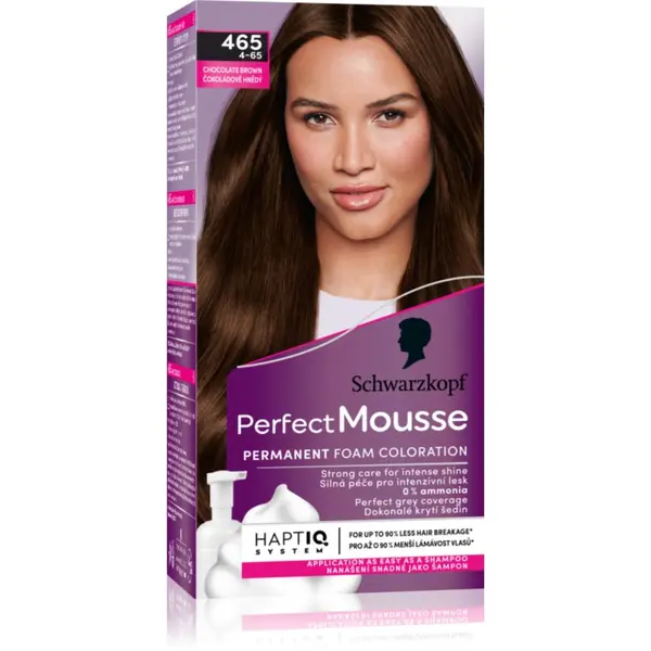 Schwarzkopf Schwarzkopf Perfect Mousse trajna boja za kosu nijansa 465 Chocolate brown 1 kom