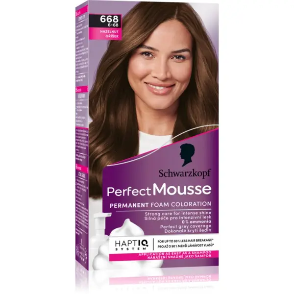 Schwarzkopf Schwarzkopf Perfect Mousse trajna boja za kosu nijansa 668 Hazelnut 1 kom