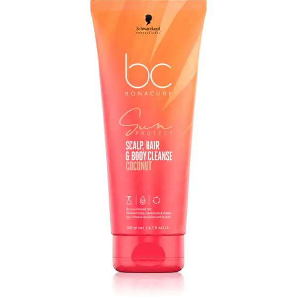 Schwarzkopf Professional Schwarzkopf Professional BC Bonacure Sun Protect Scalp, Hair & Body Cleanse gel za tuširanje 2 u 1 200 ml