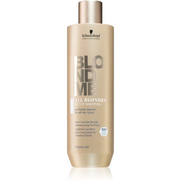 Schwarzkopf Professional Schwarzkopf Professional Blondme All Blondes Detox detoksikacijski šampon za čišćenje za plavu i kosu s pramenovima 300 ml