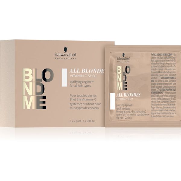 Schwarzkopf Professional Schwarzkopf Professional Blondme All Blondes Vitamin C Shot vitaminski koncentrat za plavu i kosu s pramenovima 5x5 g