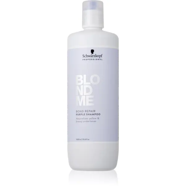 Schwarzkopf Professional Schwarzkopf Professional Blondme Bond Repair Purple Shampoo ljubičasti šampon za plavu kosu 1000 ml