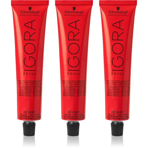 Schwarzkopf Professional Schwarzkopf Professional IGORA Royal boja za kosu ekonomično pakiranje nijansa 6-0 Dark Blonde Natural 3x60 ml