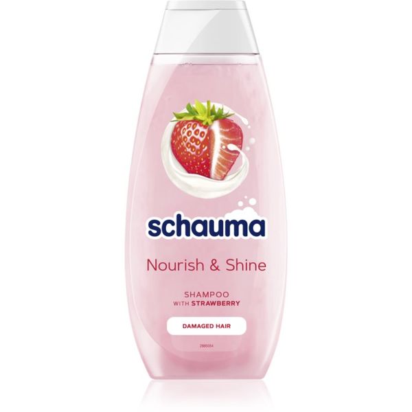 Schwarzkopf Schwarzkopf Schauma Nourish & Shine šampon za jačanje oštećene kose s mirisom jagode 400 ml