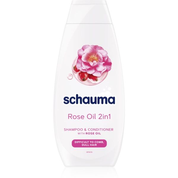 Schwarzkopf Schwarzkopf Schauma Rose Oil šampon i regenerator 2 u 1 za jednostavno raščešljavanje kose 400 ml