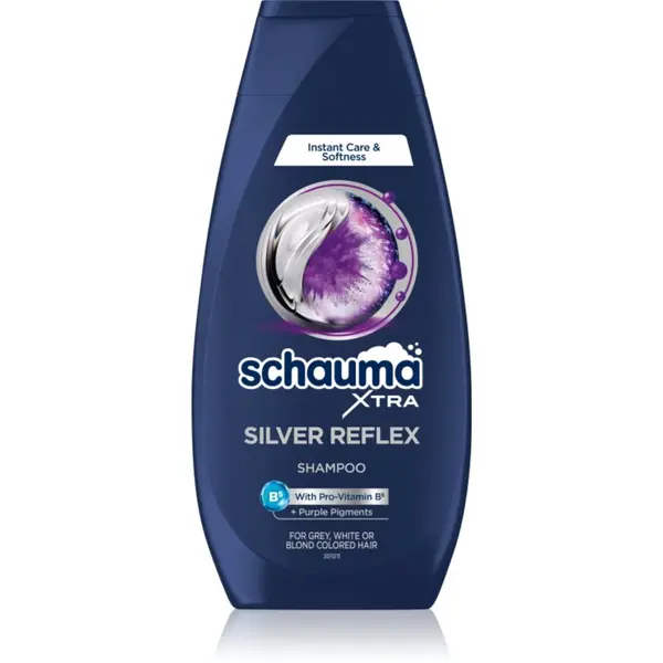 Schwarzkopf Schwarzkopf Schauma Silver Reflex šampon za neutraliziranje bakrenih tonova za posvijetljenu, hladno plavu kosu s pramenovima 350 ml