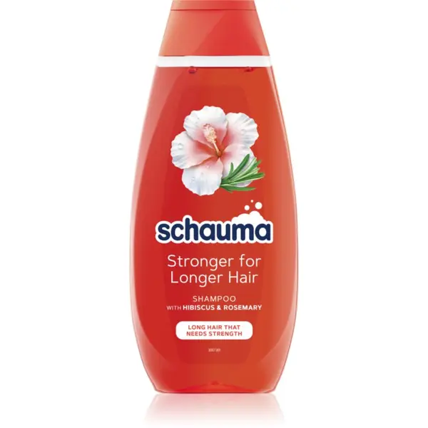 Schwarzkopf Schwarzkopf Schauma Stronger For Longer Hair šampon za učvršćivanje za dugu kosu Hibiscus & Rosemary 400 ml