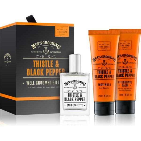 Scottish Fine Soaps Scottish Fine Soaps Men’s Grooming Thistle & Black Pepper poklon set za muškarce