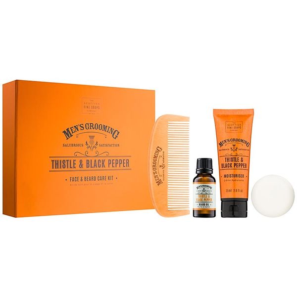 Scottish Fine Soaps Scottish Fine Soaps Men’s Grooming Thistle & Black Pepper set (za lice i bradu) za muškarce