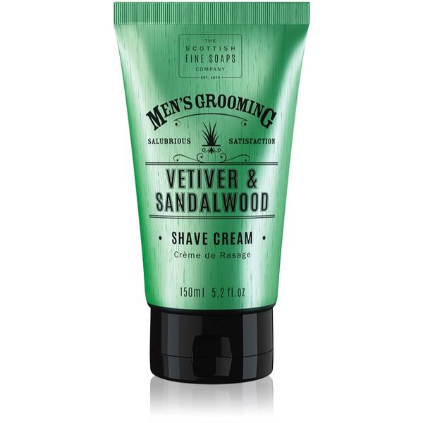 Scottish Fine Soaps Scottish Fine Soaps Men’s Grooming Vetiver & Sandalwood krema za brijanje za muškarce 150 ml