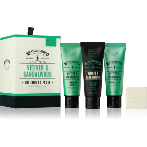 Scottish Fine Soaps Scottish Fine Soaps Men’s Grooming Vetiver & Sandalwood set (za bradu i brkove) za muškarce