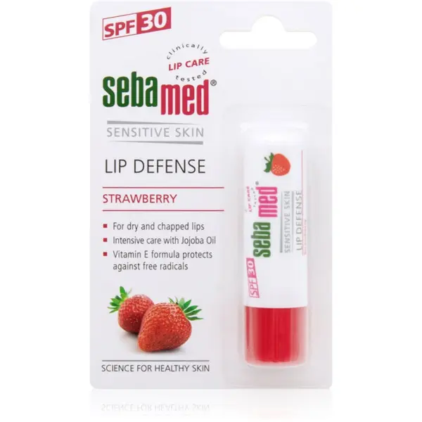 Sebamed Sebamed Sensitive Skin Lip Defense zaštitni balzam za usne SPF 30 Strawberry 4.7 g