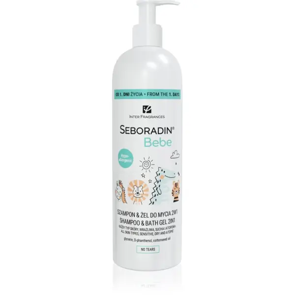 Seboradin Seboradin Bebe gel za tuširanje i šampon 2 u 1 za djecu od rođenja 500 ml
