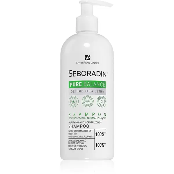 Seboradin Seboradin Pure Balance šampon za čišćenje za masnu, nježnu i poroznu kosu 400 ml