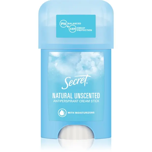 Secret Secret Natural Unscented Antiperspirant Cream Stick kremasti antiperspirant za žene 40 ml