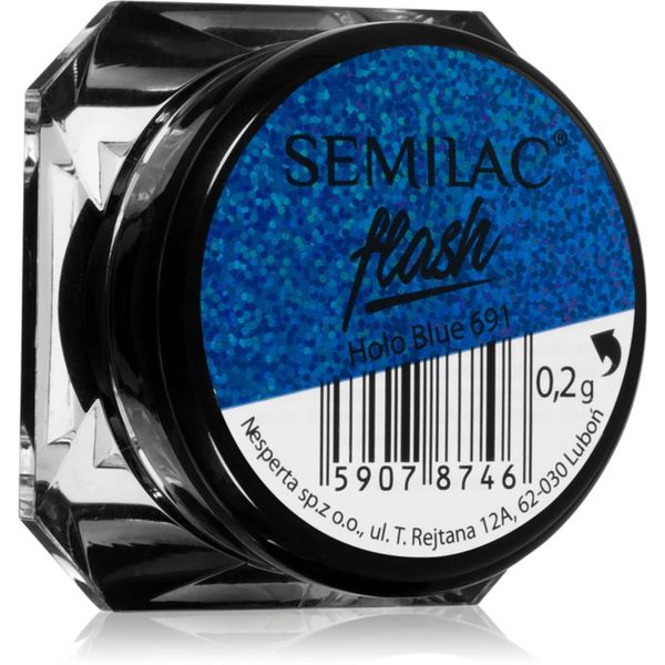 Semilac Semilac Flash svjetlucavi prah za nokte nijansa Holo Blue 691 0,2 g
