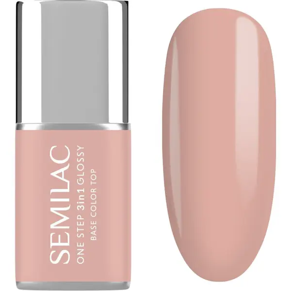 Semilac Semilac One Step 3in1 Glossy gel lak za nokte nijansa 450 Light Peach 7 ml