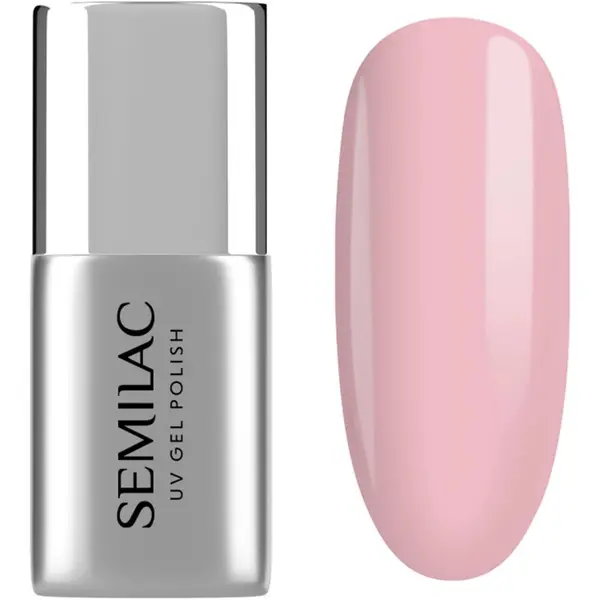 Semilac Semilac UV Gel Base Fiber Base bazni lak za gel nokte nijansa Pink Milk 7 ml
