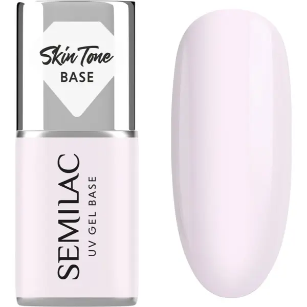 Semilac Semilac UV Gel Base Skin Tone Base bazni lak za gel nokte nijansa Milky Pink 7 ml