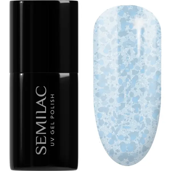 Semilac Semilac UV Hybrid Crushed_ICE gel lak za nokte s korištenjem UV/LED lampe nijansa 493 Bubble Gum 7 ml