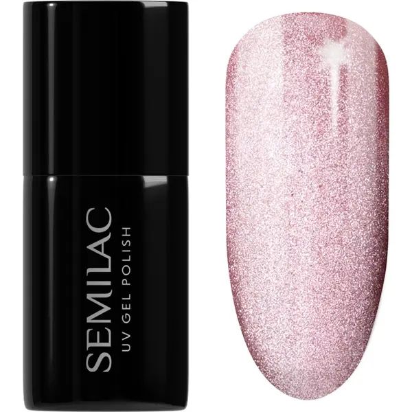 Semilac Semilac UV Hybrid Gloss GALA gel lak za nokte s korištenjem UV/LED lampe nijansa 663 Blush Gloss 7 ml