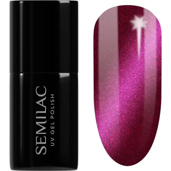 Semilac Semilac UV Hybrid Silk Effect gel lak za nokte s korištenjem UV/LED lampe nijansa 468 Pink Cosy Essential 7 ml