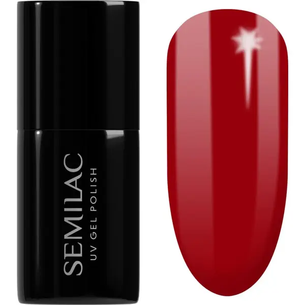 Semilac Semilac UV Hybrid Winter Collection gel lak za nokte s korištenjem UV/LED lampe nijansa 608 Soft Red 7 ml