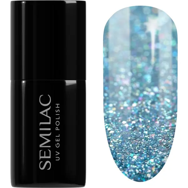 Semilac Semilac UV Hybrid Winter Collection gel lak za nokte s korištenjem UV/LED lampe nijansa 610 Frosty Christmas 7 ml