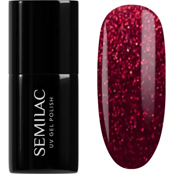 Semilac Semilac UV Hybrid Winter Wonderland gel lak za nokte nijansa 955 Holly Berry Red 7 ml