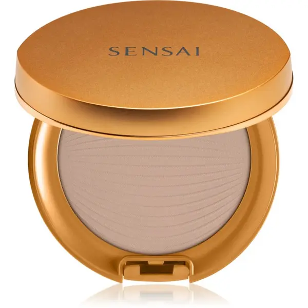 Sensai Sensai Silky Bronze Natural Veil Compact kompaktni puder u prahu za sjaj i zaglađivanje kože lica nijansa SC03 Medium 8.5 g