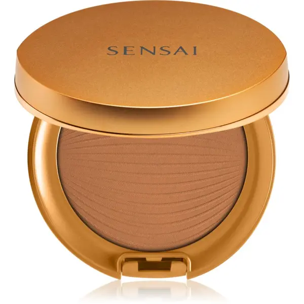 Sensai Sensai Silky Bronze Natural Veil Compact kompaktni puder u prahu za sjaj i zaglađivanje kože lica nijansa SC04 Dark 8,5 g