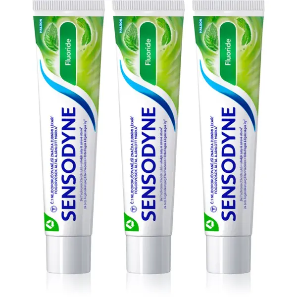 Sensodyne Sensodyne Fluoride pasta za zube za osjetljive zube 3x75 ml