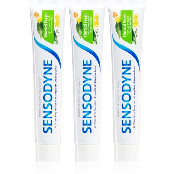 Sensodyne Sensodyne Herbal Fresh Trio pasta za zube s fluoridom 3x75 ml