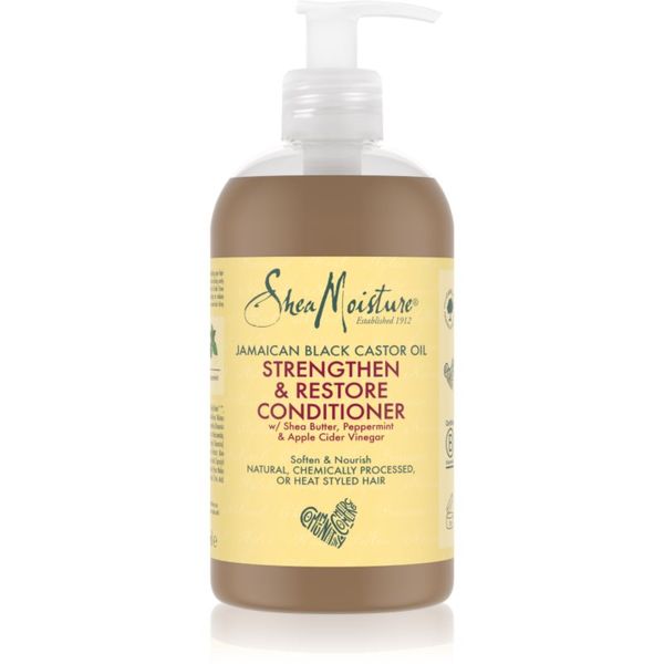 Shea Moisture Shea Moisture Jamaican Black Castor Oil Strengthen & Restore regenerator za učvršćivanje i obnavljanje kože lica za iscrpljenu kosu i vlasište 384 ml
