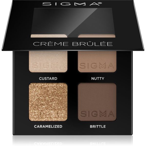 Sigma Beauty Sigma Beauty Quad paleta sjenila za oči nijansa Crème Brûlée 4 g