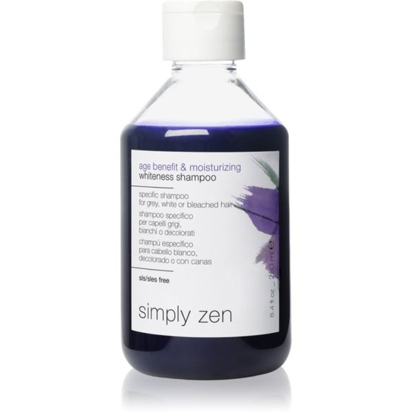 Simply Zen Simply Zen Age Benefit & Moisturizing šampon za toniranje za posvijetljenu ili kosu s pramenovima 250 ml