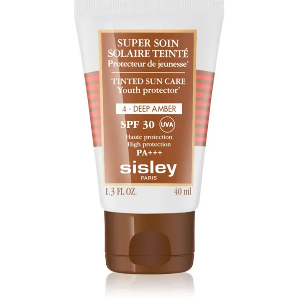 Sisley Sisley Super Soin Solaire Teinté zaštitna krema za toniranje za lice SPF 30 nijansa 4 Deep Amber  40 ml