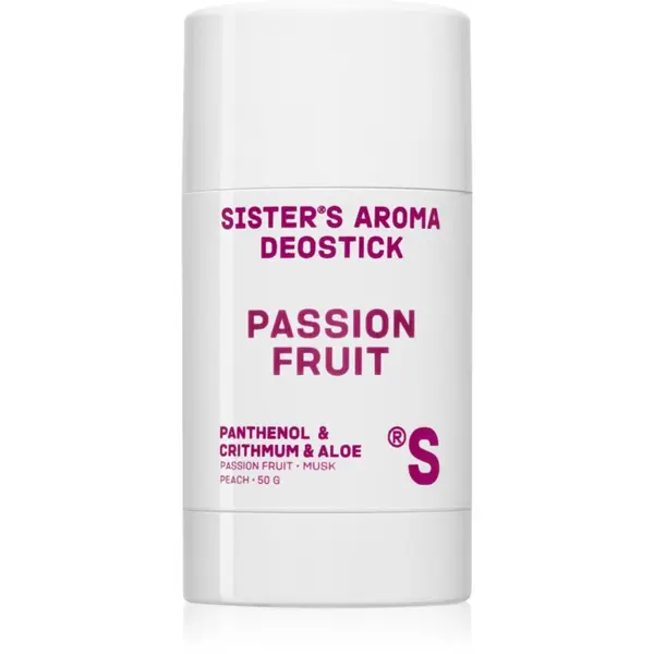 Sister's Aroma Sister's Aroma Passion Fruit Deostick čvrsti dezodorans protiv neugodnih mirisa i znojenja 50 g