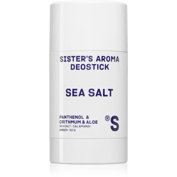Sister's Aroma Sister's Aroma Sea Salt Deostick čvrsti dezodorans protiv neugodnih mirisa i znojenja 50 g