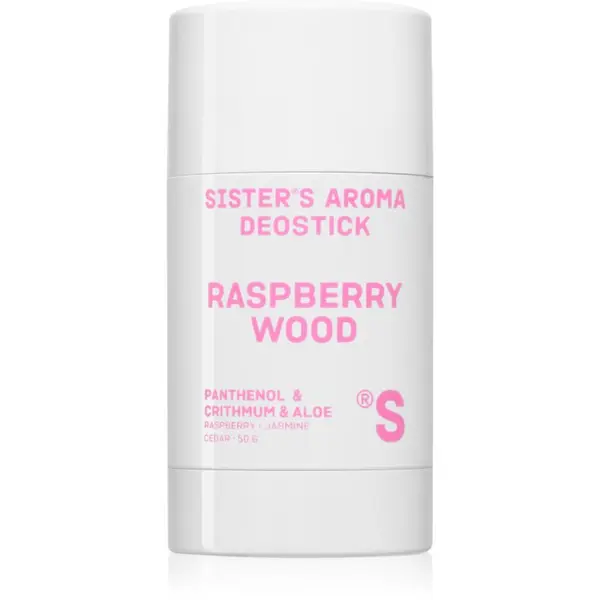 Sister's Aroma Sister's Aroma Wood Deostick čvrsti dezodorans protiv neugodnih mirisa i znojenja 50 g