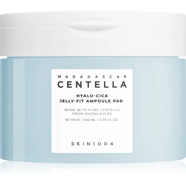 SKIN1004 SKIN1004 Madagascar Centella Hyalu-Cica Jelly-Fit Ampoule Pad blazinice natopljene tonerom za dehidrirano suho lice 60 kom