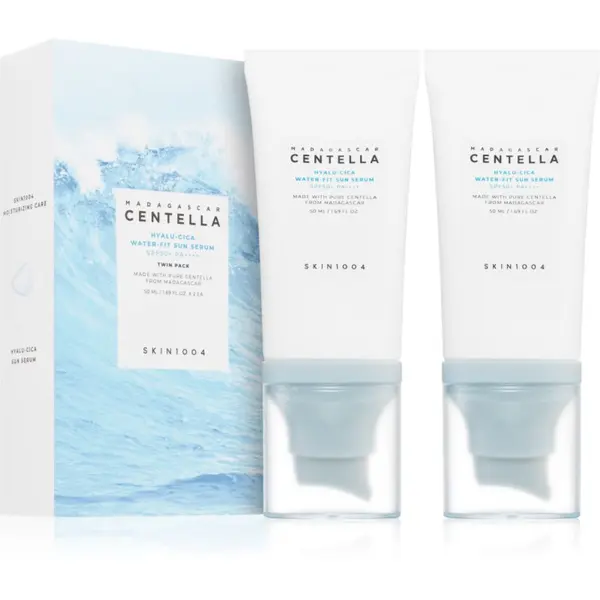 SKIN1004 SKIN1004 Madagascar Centella Hyalu-Cica Water-Fit Sun Serum Twin Pack zaštitni serum s hidratantnim učinkom DUOPACK