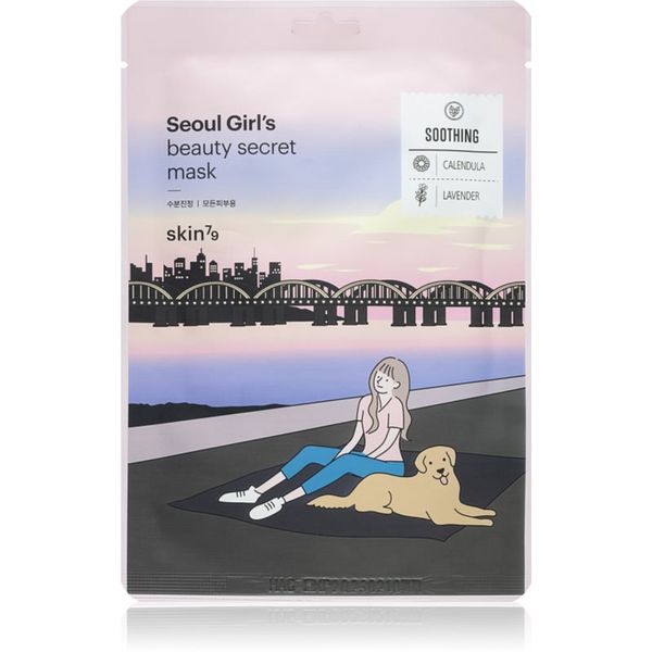 Skin79 Skin79 Seoul Girl's Beauty Secret Sheet maska s umirujućim učinkom 20 g