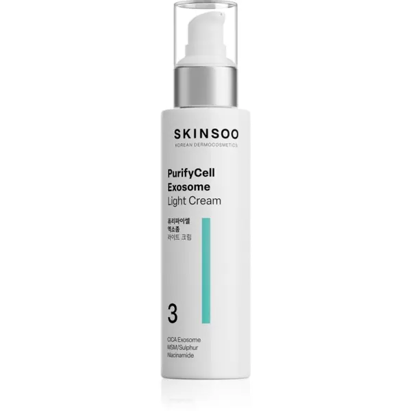 SKINSOO SKINSOO PurifyCell Exosome Light Cream blaga hidratantna krema s matirajućim učinkom 120 ml