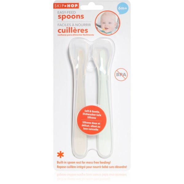 Skip Hop Skip Hop Easy Feed Grey žličica 6m+ Teal 2 kom