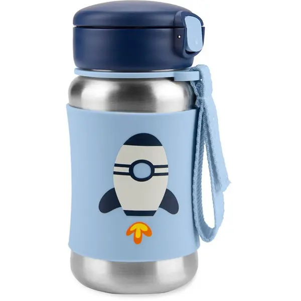 Skip Hop Skip Hop Spark Style Rocket boca za vodu od nehrđajućeg čelika sa slamkom 12 m+ 350 ml