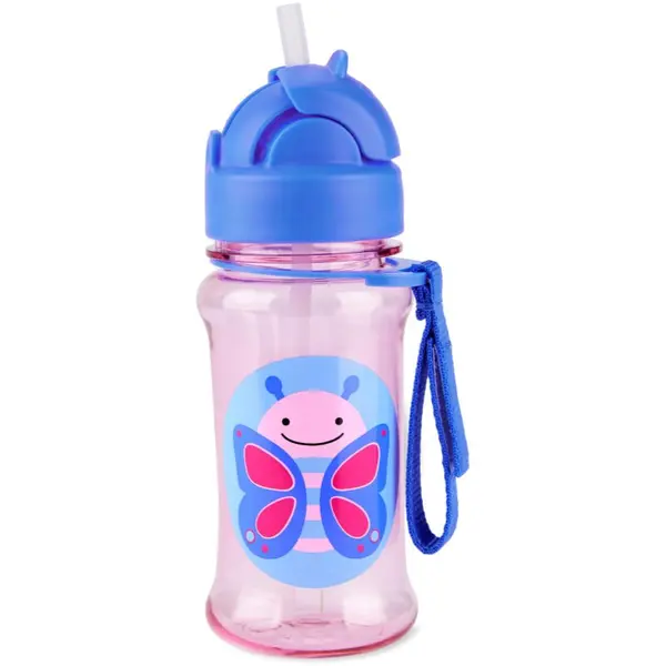 Skip Hop Skip Hop Zoo Tritan boca sa slamkom Butterfly 12m+ 355 ml