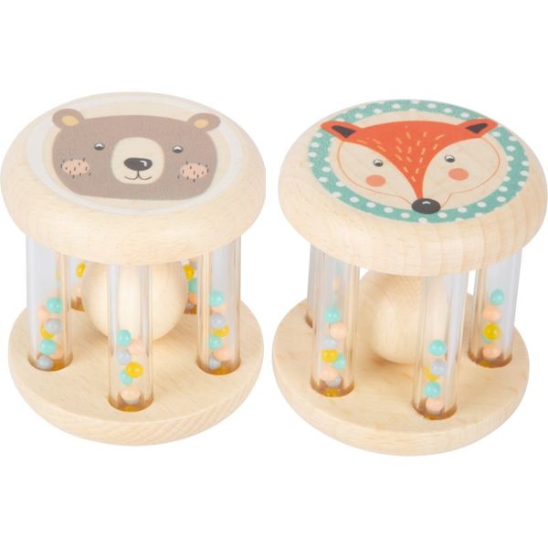 Small foot by Legler Small foot by Legler Rattle Animals Pastel zvečka s kuglicama 2 kom